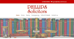 Desktop Screenshot of phillips-solicitors.co.uk